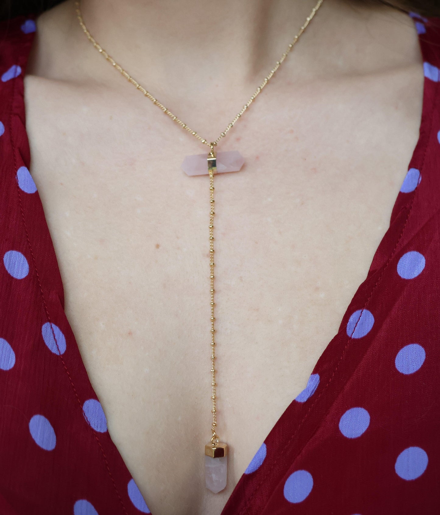 Collier 2 pointes biterminées - LuvEarth