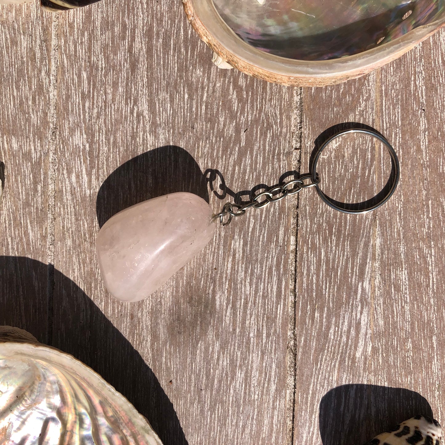 Porte-clés Quartz rose