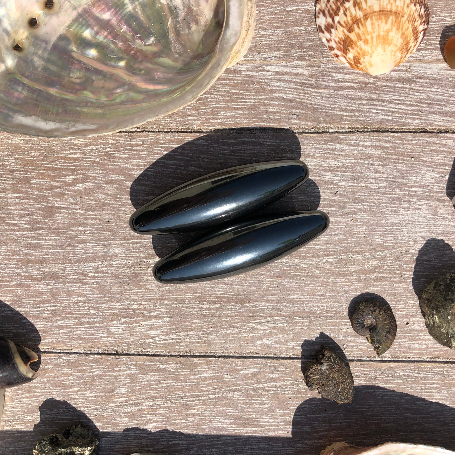 Hématite, paire de magnet