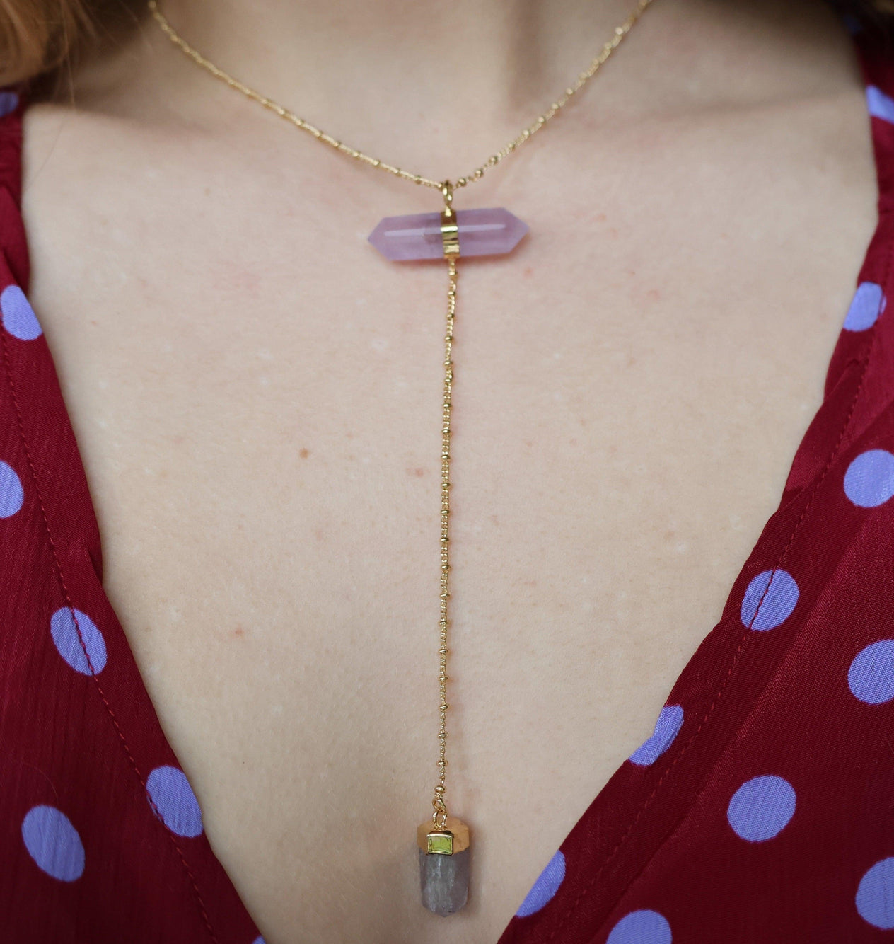 Collier pointes Améthyste
