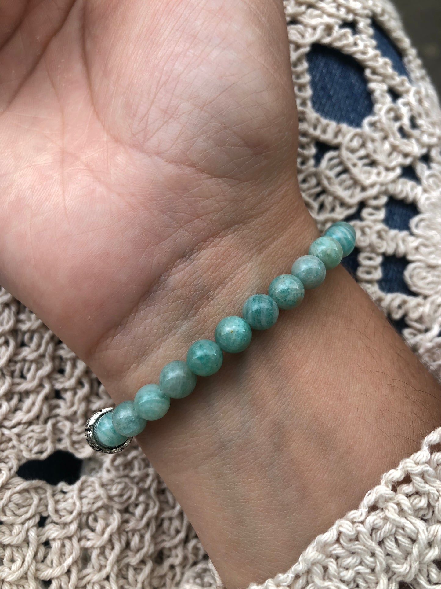 Bracelet Amazonite / Cristal de roche