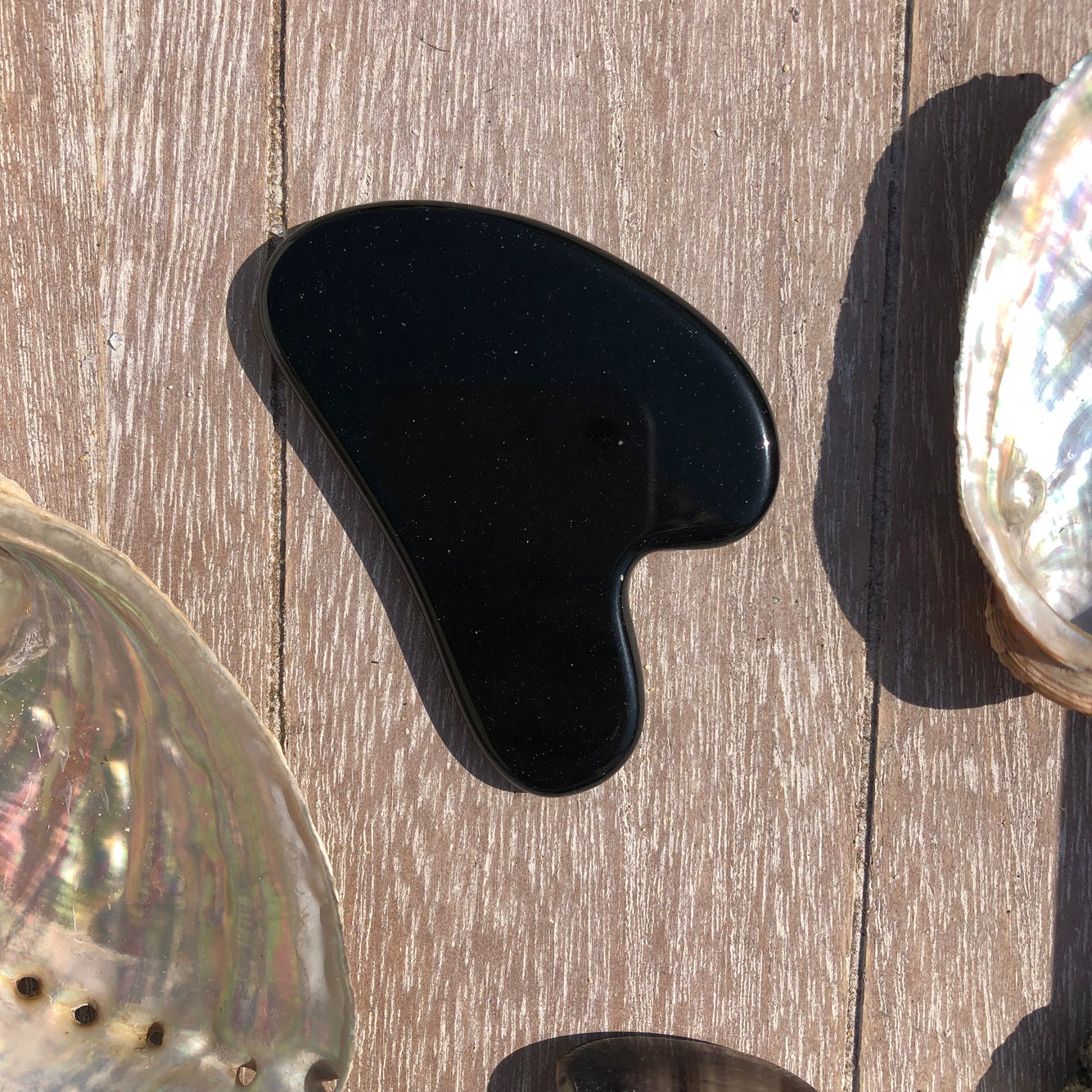 Gua-Sha Obsidienne noire