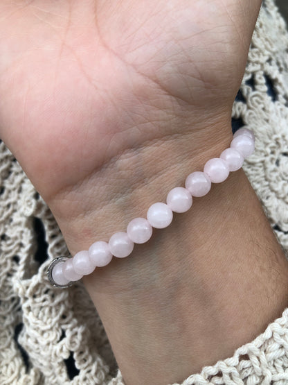 Bracelet quartz rose / Cristal de roche