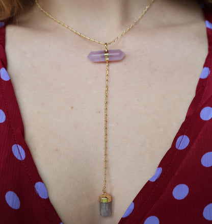 Collier pointes Améthyste