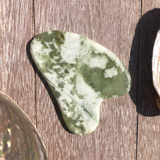 Gua-Sha Jade verte