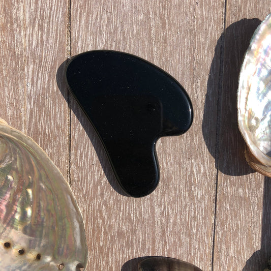 Gua-Sha Obsidienne noire